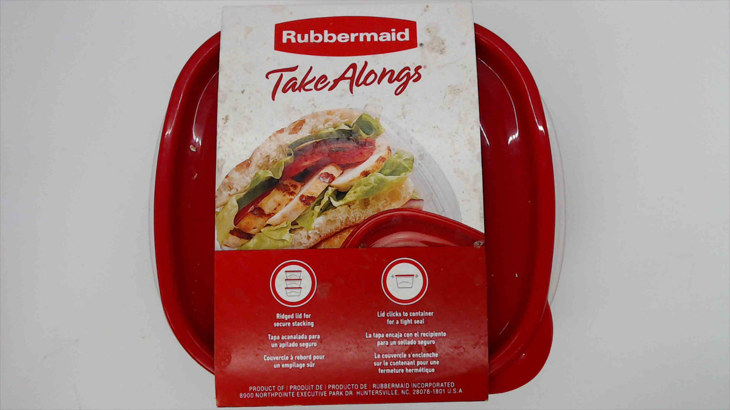 Rubbermaid TakeAlongs Food Storage Container – Red Lid