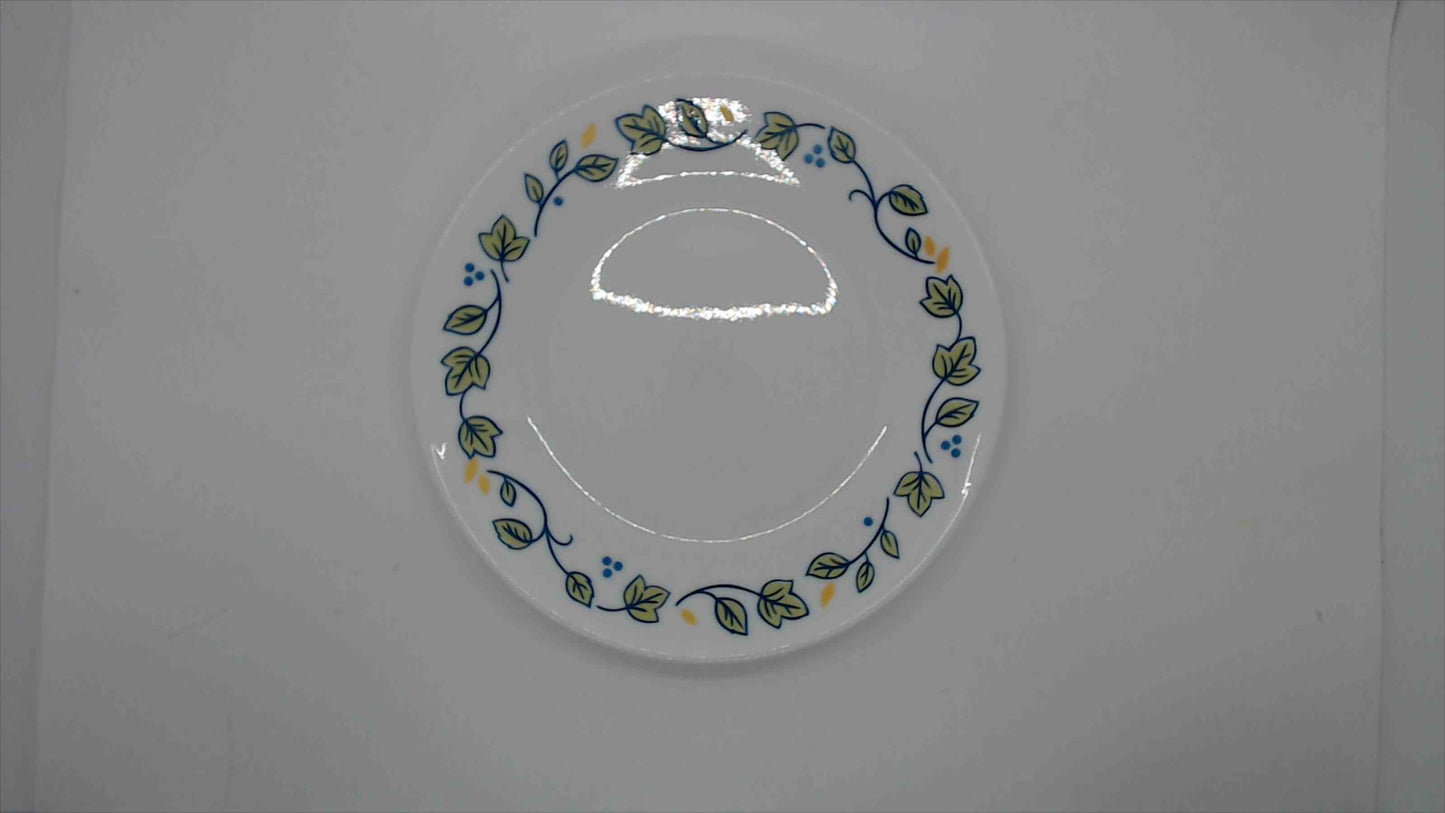 Floral Vine White Plate 8 – Leaf Pattern Dinnerware
