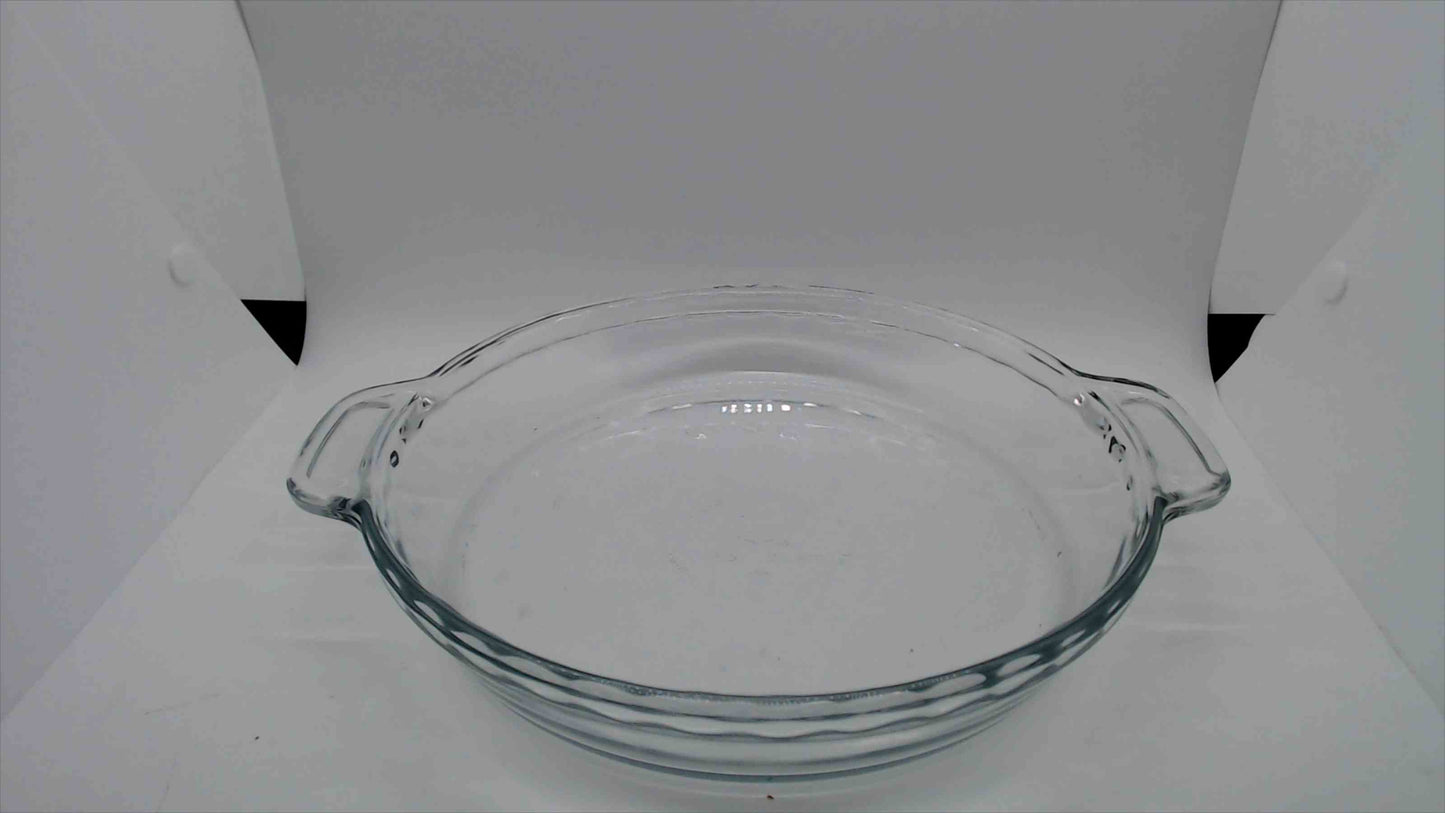 Anchor Hocking Clear Glass Pie Plate with Fluted Rim (Set of 2)