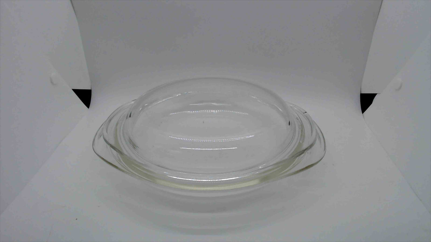 Clear Glass Pie Plate with Cover