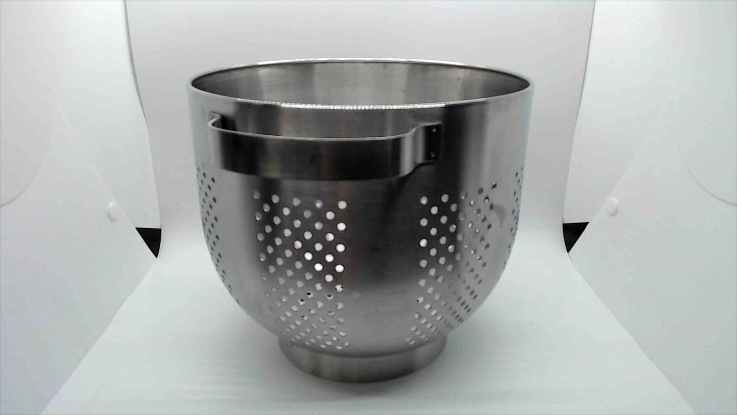Modern Brushed Stainless Steel Colander with handles