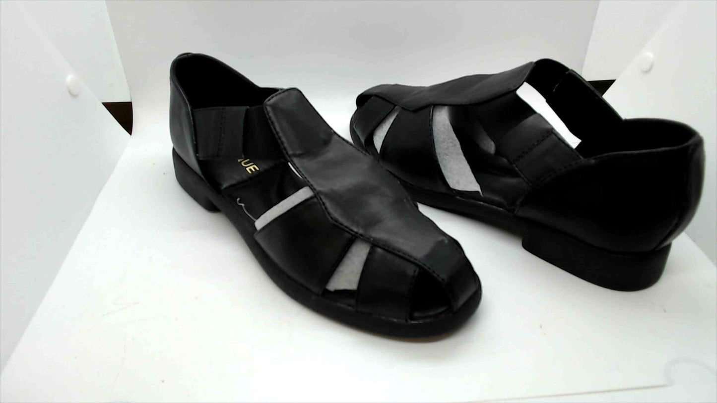 Classique Women's Black Cut-out Comfort Loafers - Women Size 8.5