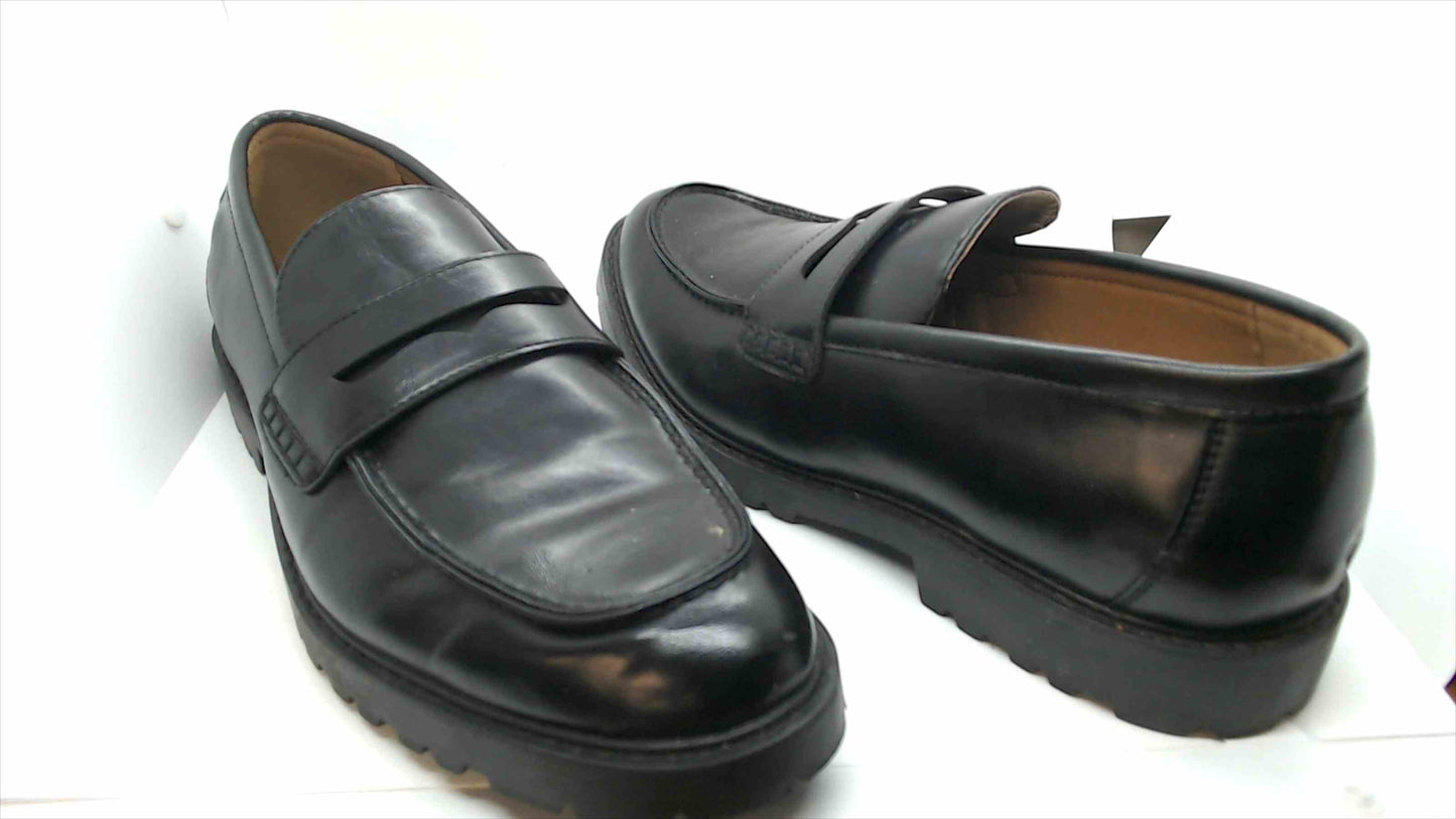 Madden NYC Men's Black Penny Loafers – Classic Slip-On Dress Shoe