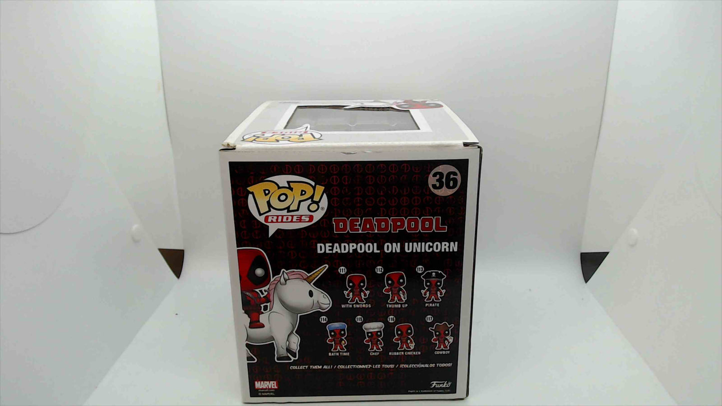 Funko Pop! Rides Deadpool on Unicorn #36 – Marvel Collector Corps Exclusive