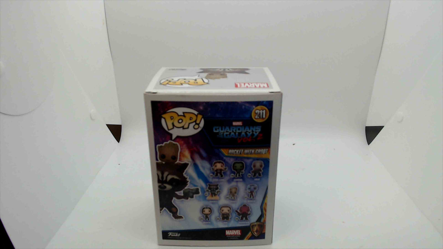 Funko Pop! Guardians of the Galaxy Vol. 2 #211 – Rocket with Groot (Marvel Collector Corps Exclusive)