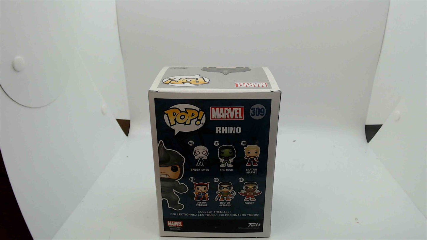 Funko Pop Marvel Rhino 309 Exclusive Collector Corps Vinyl Bobble-Head