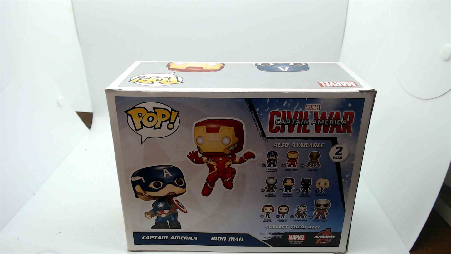 Funko Pop! Captain America & Iron Man 2-Pack – Marvel Collector Corps Exclusive (Civil War)