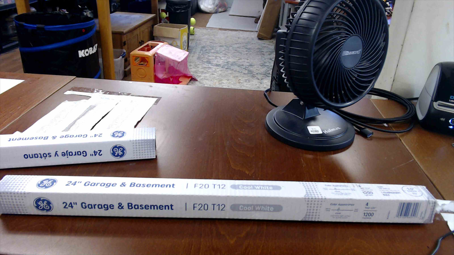 GE 24" Garage & Basement Fluorescent Tube Bulb – F20 T12 Cool White