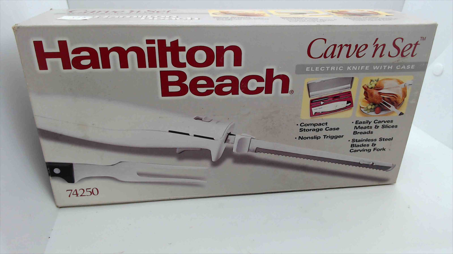 Hamilton Beach Carve ‘n Set Electric Knife with Case – Model 74250 (New)