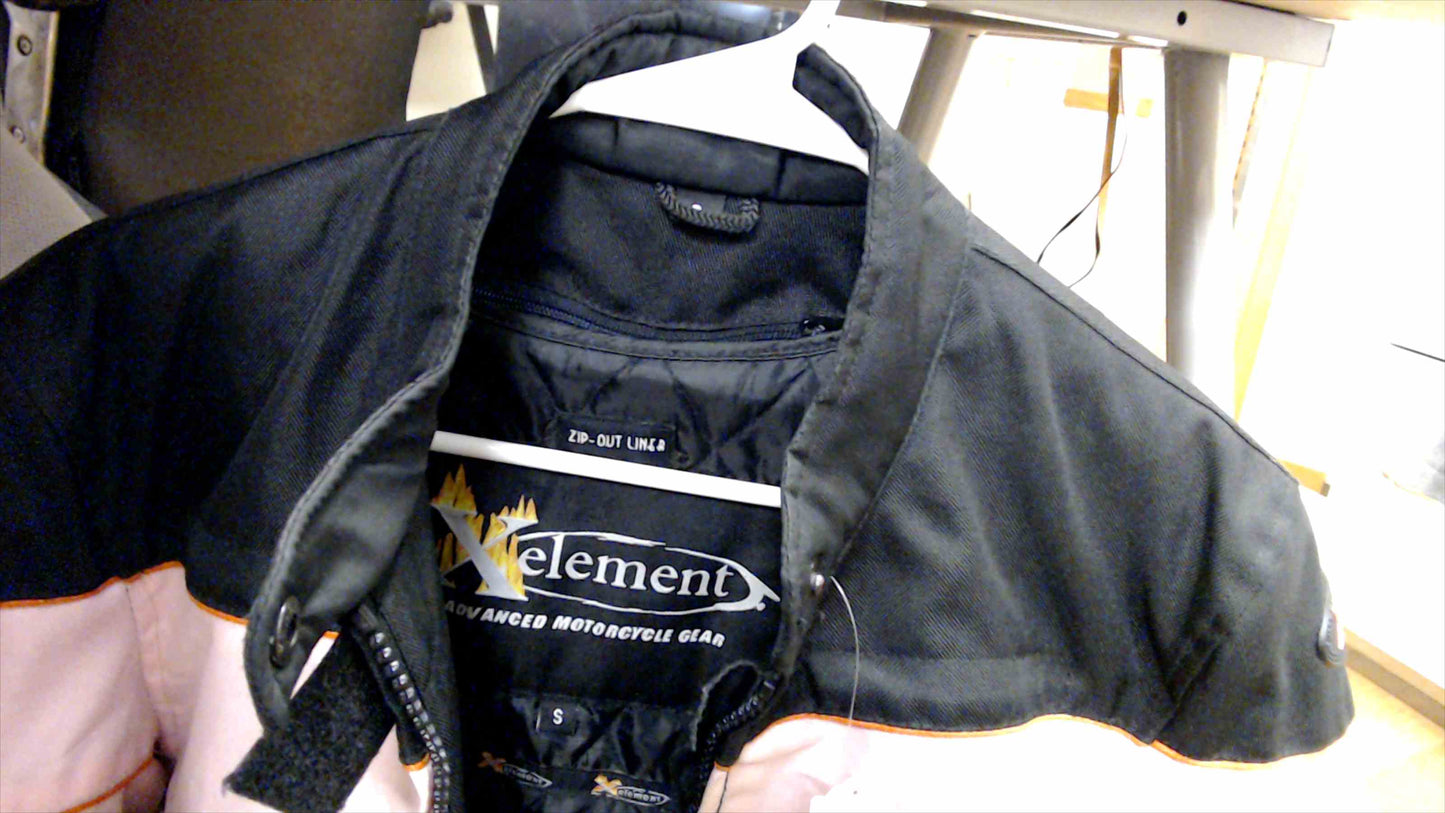Xelement Women’s Motorcycle Jacket – Pink & Black – Size Small – Zip-Out Liner – Pre-Owned