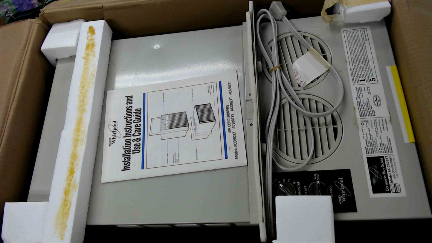 New Whirlpool ACC602XT 5,600 BTU Casement Window Air Conditioner