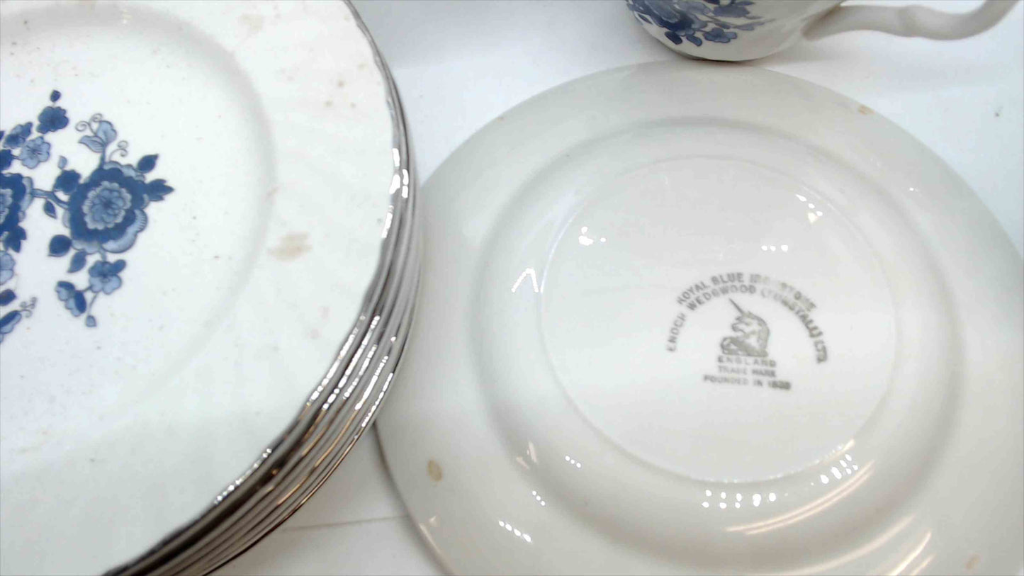 Vintage Royal Blue Ironstone Pieces by Enoch Wedgwood (Tunstall) Ltd – Made in England