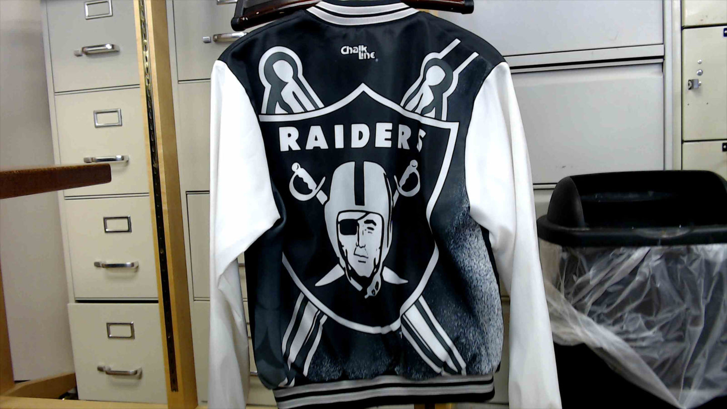 Vintage Chalk Line NFL Raiders Varsity Jacket - Size Medium - Excellent Condition