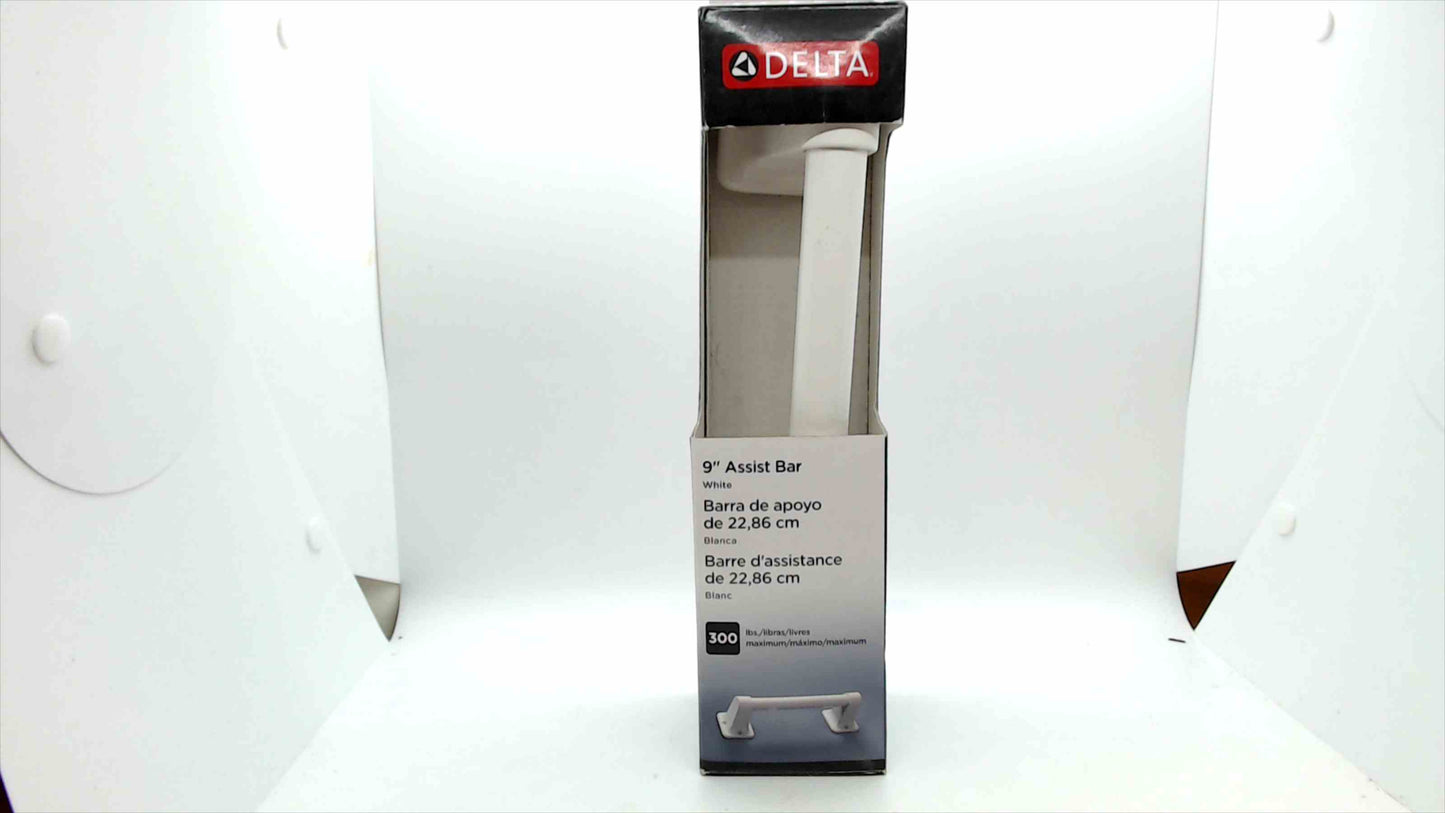 Delta 9" Assist Bar – White Safety Grab Bar (300 lb Capacity) – New in Box