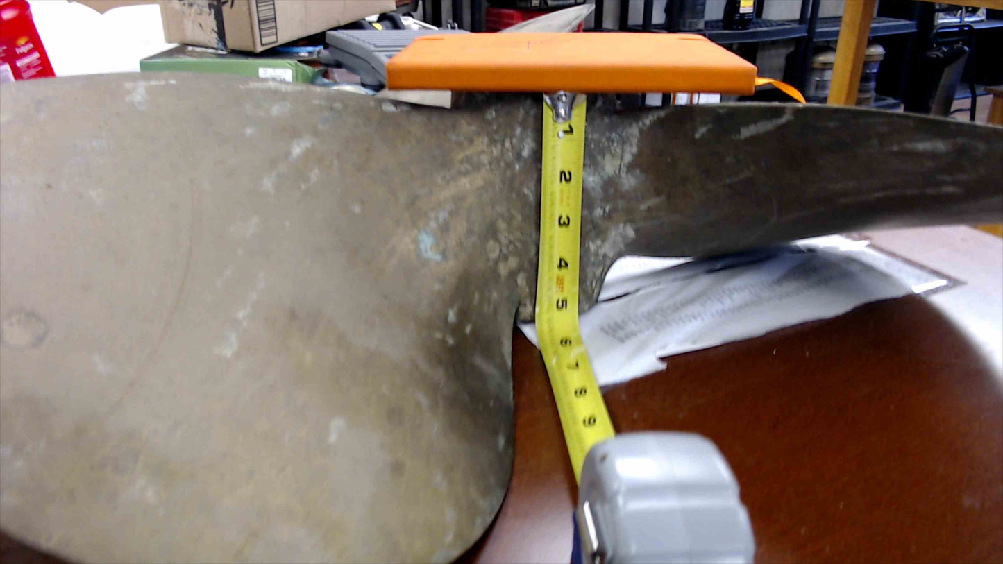 Bronze Marine Propeller – 24" 3-Blade from 1976 Bertram Sport Fish w/ Detroit Diesel
