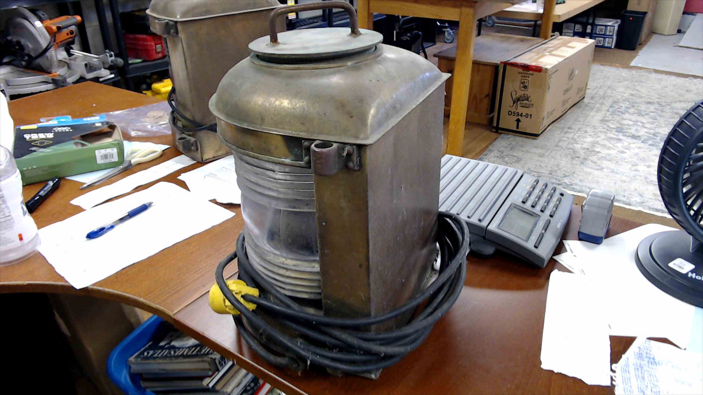 Vintage Perko Bronze Marine Navigation Light – Wired Electric