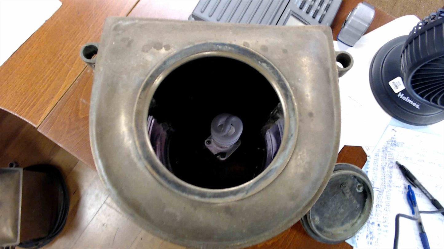 Vintage Perko Brass Marine Navigation Lantern – Purple Fresnel Lens – Electrified