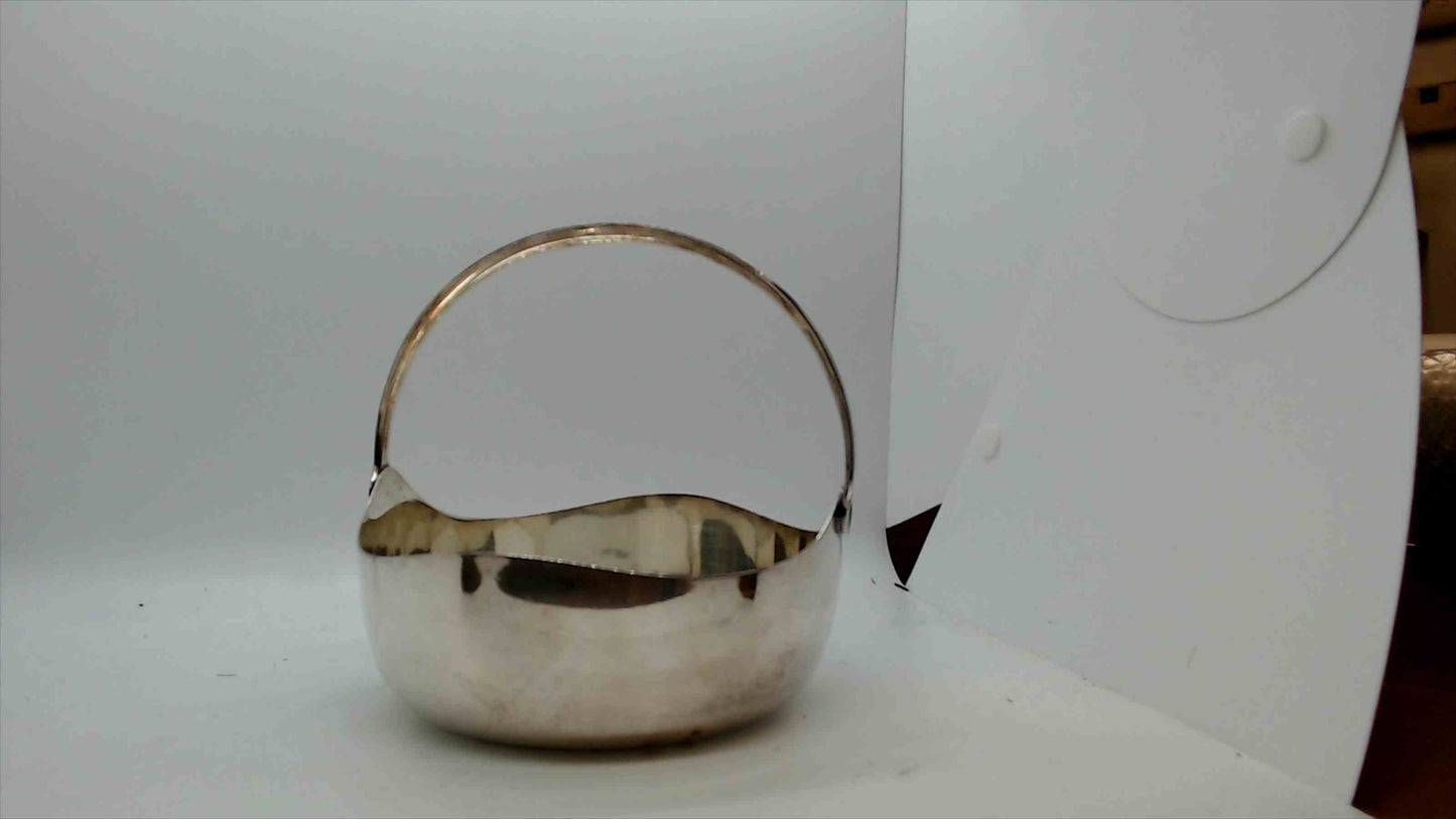 Vintage Silver Plate Handled Basket – Made in Denmark