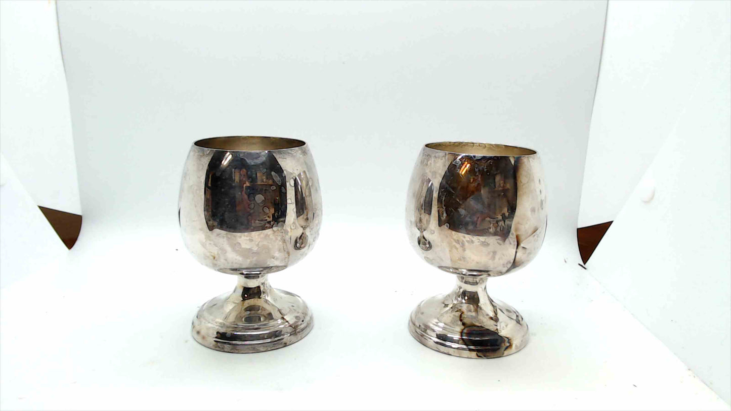 Vintage Sheridan Silverplate Goblet – Elegant Pedestal Wine Cup
