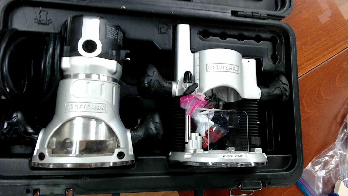 Craftsman Router Combo Kit with Fixed & Plunge Base – Model 320.17543 (Gently Used)
