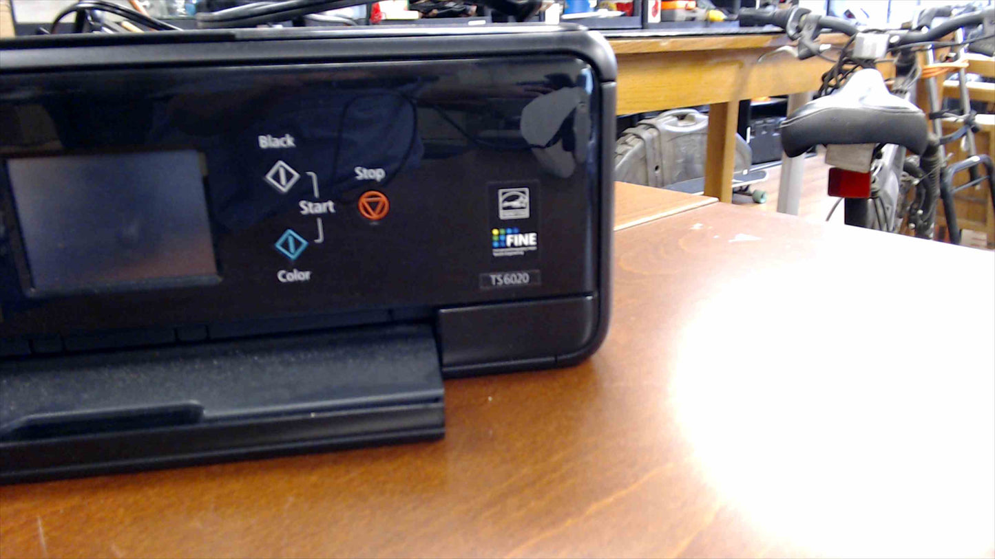 Canon PIXMA TS6020 Wireless All-in-One Inkjet Printer – Black – Used - Tested & Working