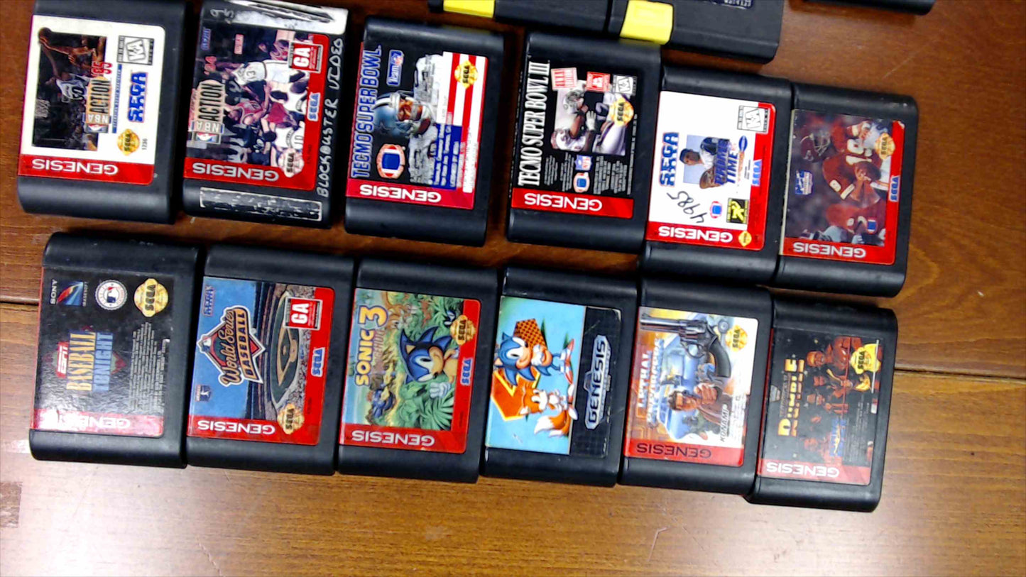 🎮 Sega Genesis Console Bundle w/ 35+ Games, Controller, Power & AV Cables – Tested & Working