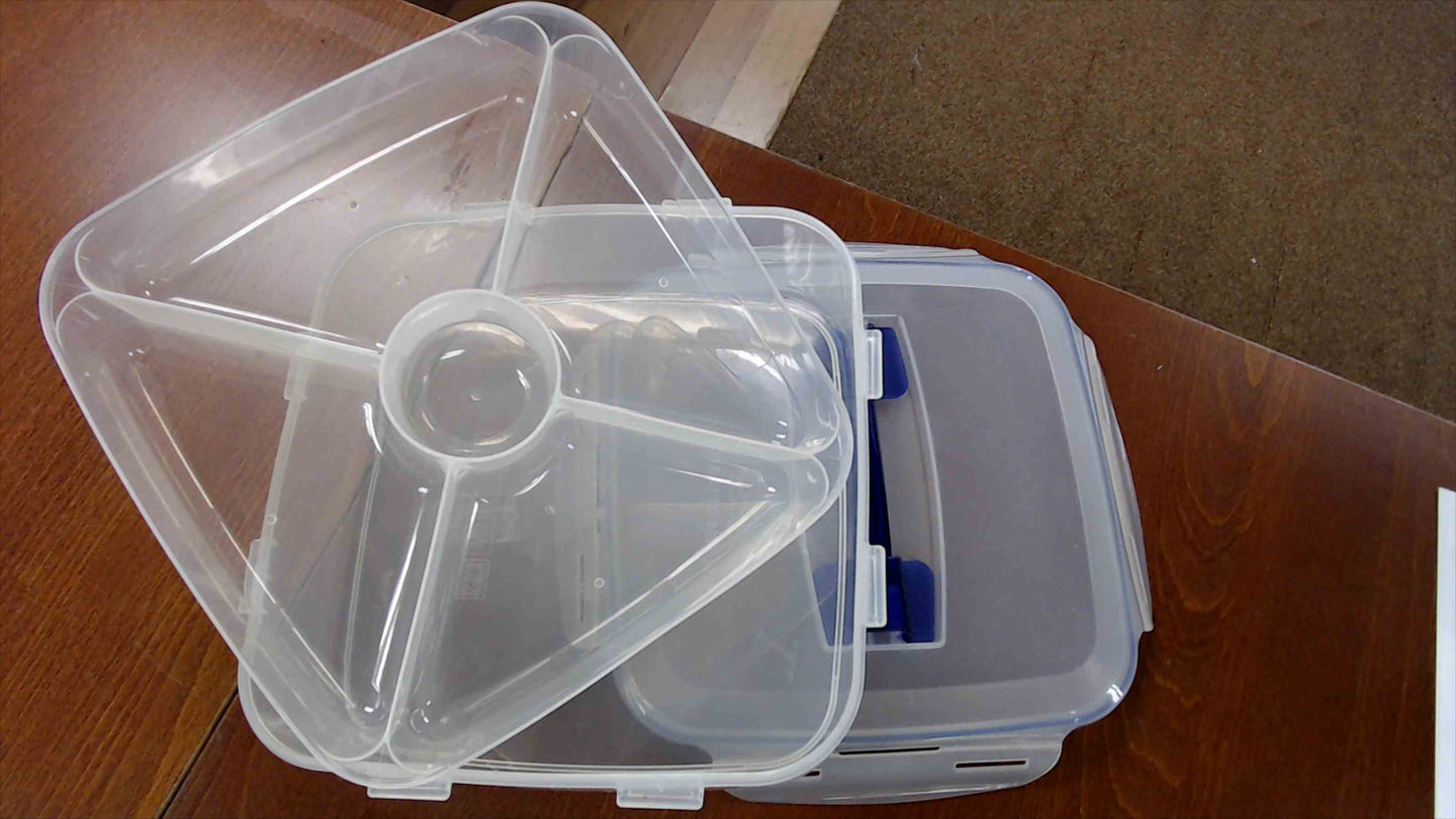 Lock & Lock Divided Food Storage Container with Carry Handle – BPA-Free
