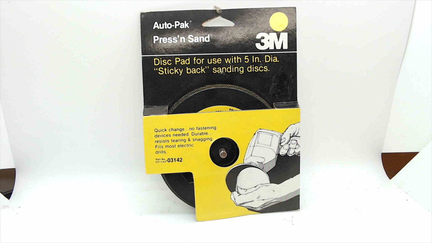 3M Auto-Pak Press’n Sand Disc Pad – 5″ Diameter (Part No. 03142) Brand New