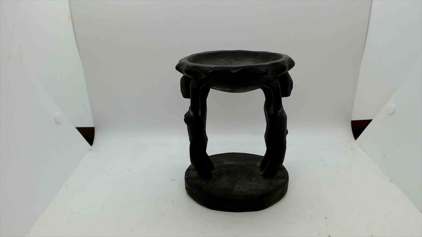 Handcrafted African Wooden Tribal Pedestal Stool / Display Stand