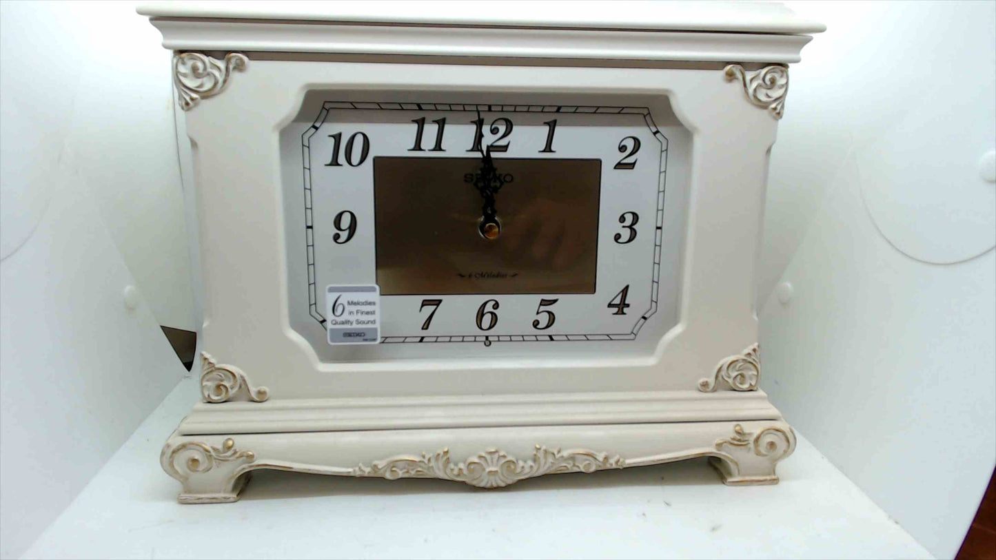 Seiko QXW227WLH Musical Mantel Clock with Jewelry Storage