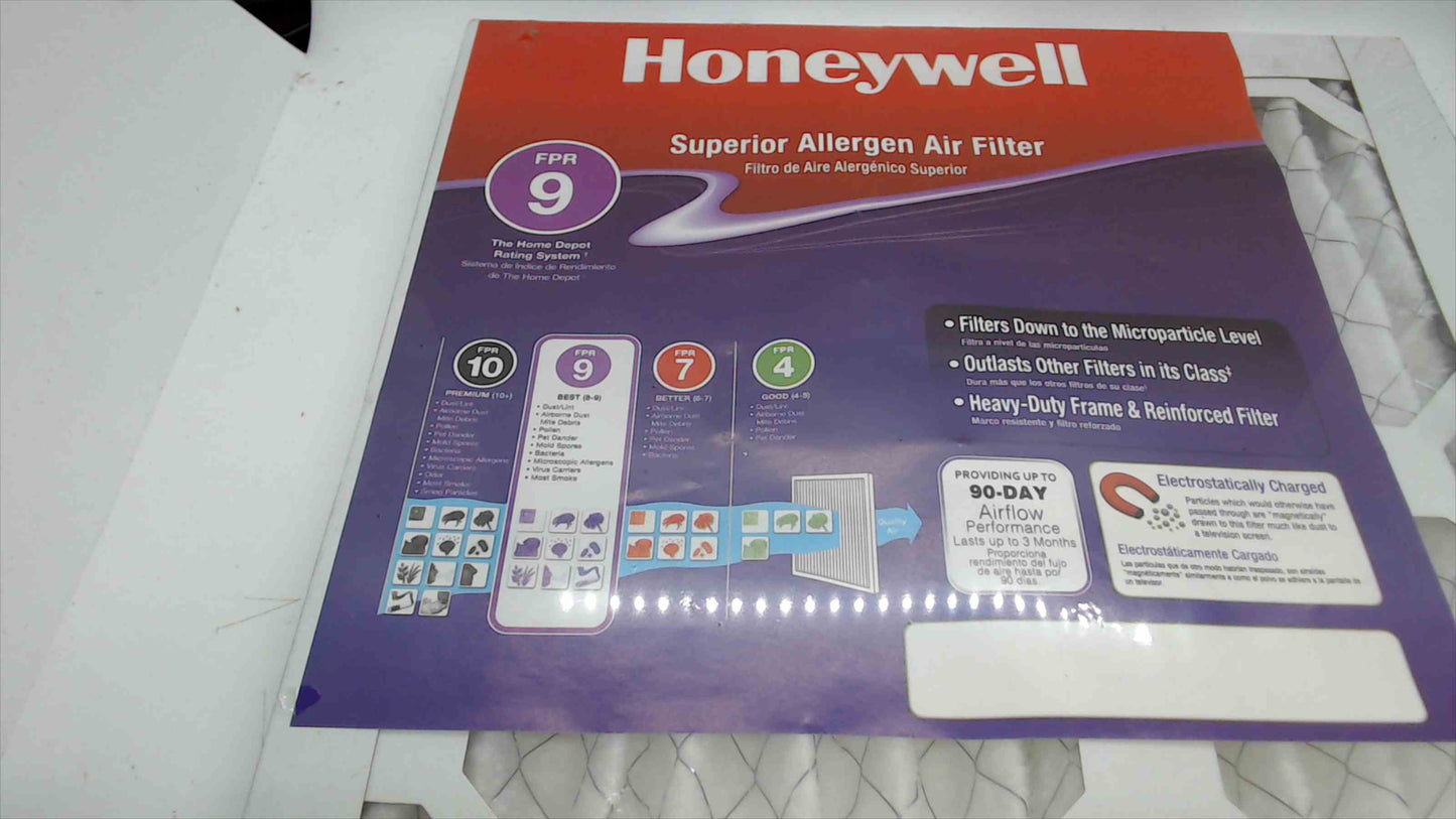 Honeywell Superior Allergen Air Filter 12x18x1 – FPR 9, New in Package