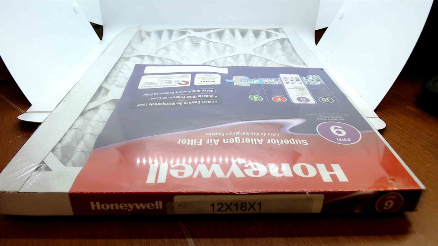Honeywell Superior Allergen Air Filter 12x18x1 – FPR 9, New in Package
