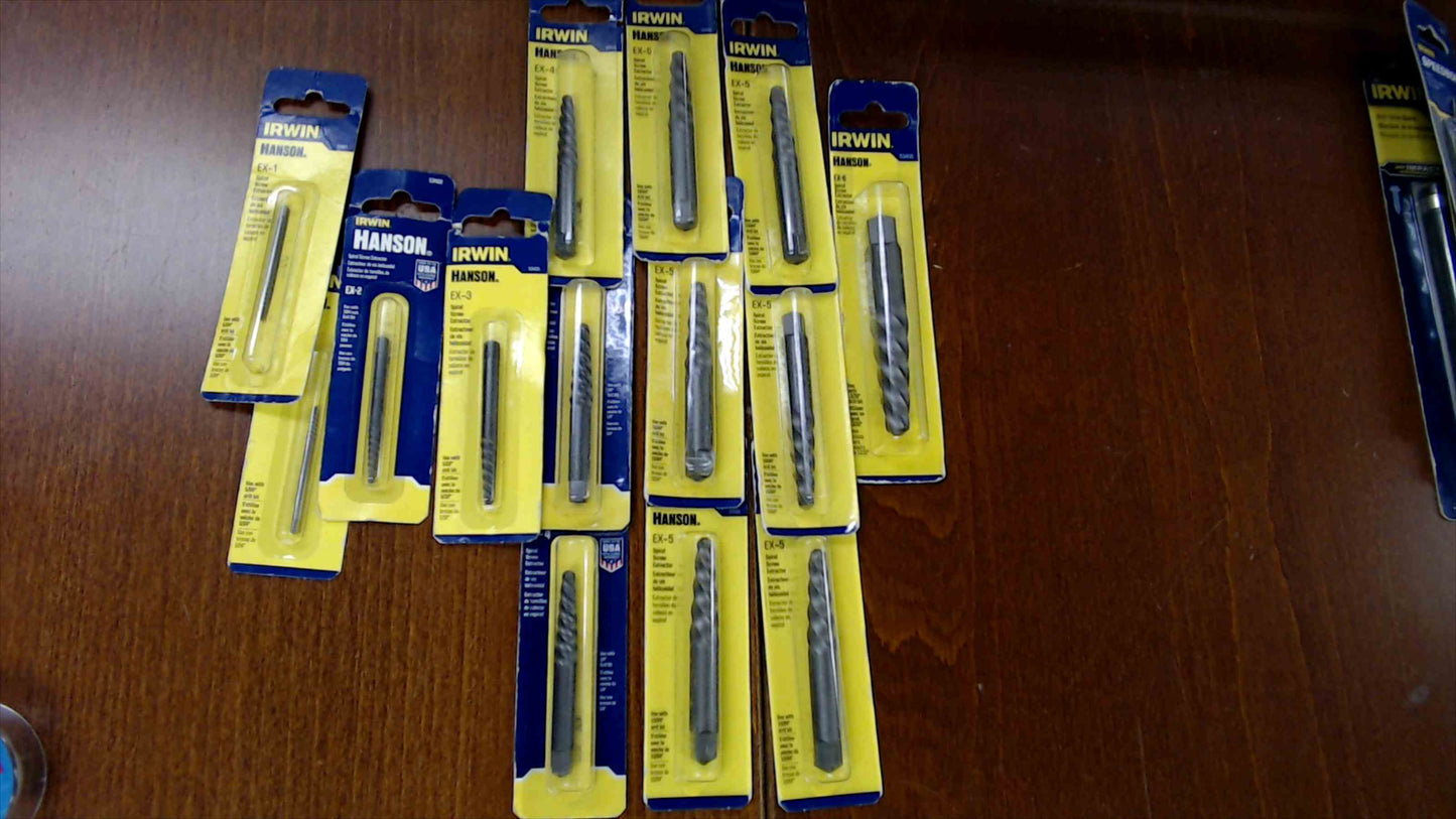 Irwin Tools 67-Piece Lot – Drill Bits, Extractors, Taps, Dies & Accessories (New)
