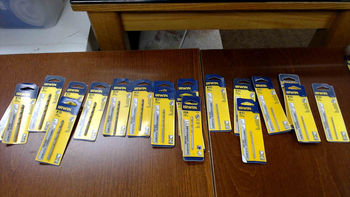 Irwin Tools 67-Piece Lot – Drill Bits, Extractors, Taps, Dies & Accessories (New)