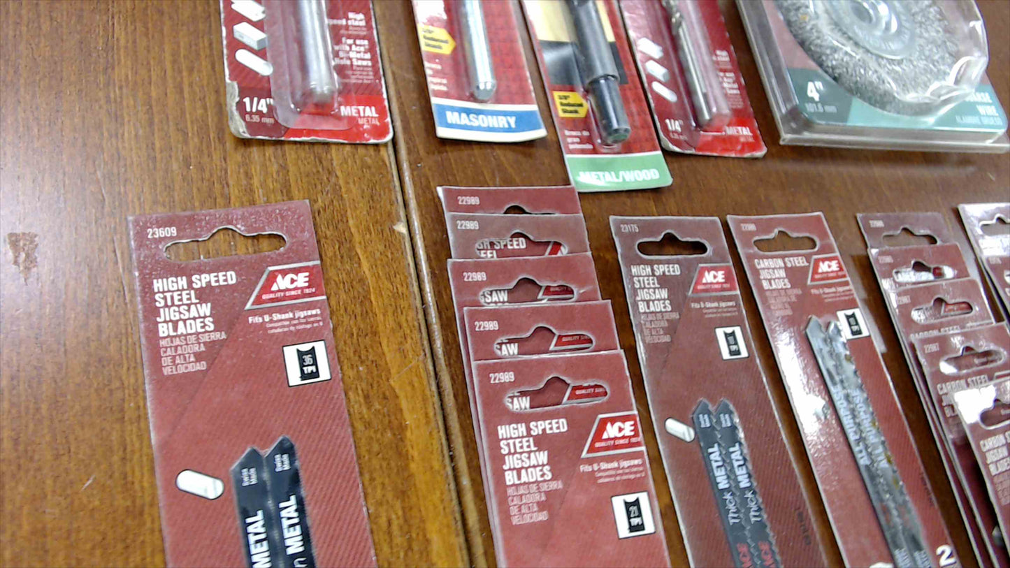 Ace Hardware 21-Piece Tool Bundle – Drill Bits, Jigsaw Blades & Wire Brush (New)