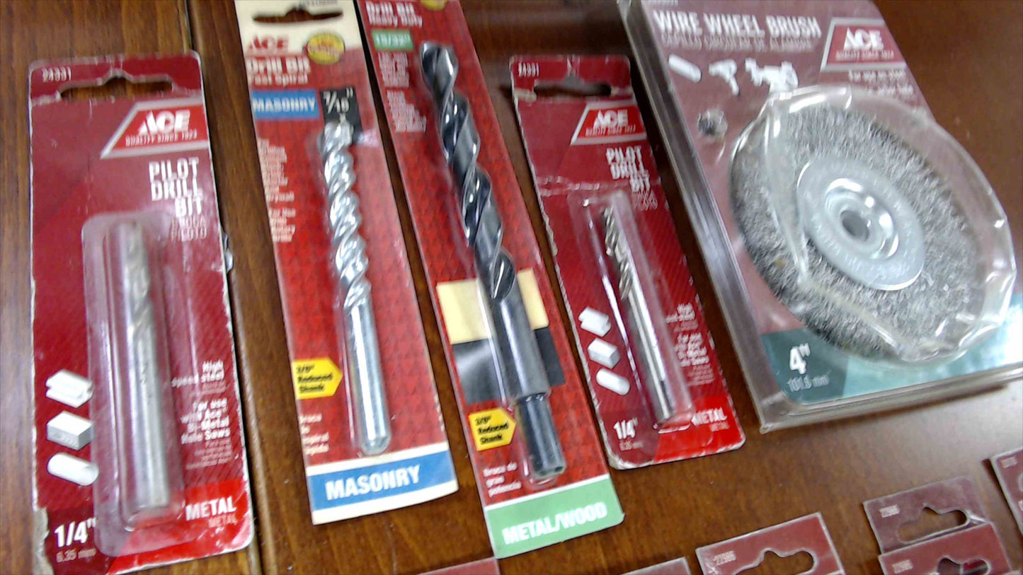 Ace Hardware 21-Piece Tool Bundle – Drill Bits, Jigsaw Blades & Wire Brush (New)