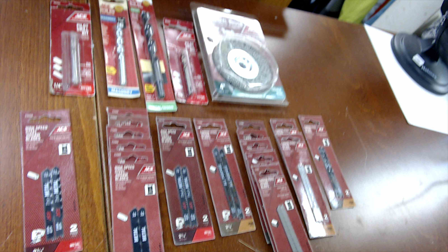 Ace Hardware 21-Piece Tool Bundle – Drill Bits, Jigsaw Blades & Wire Brush (New)