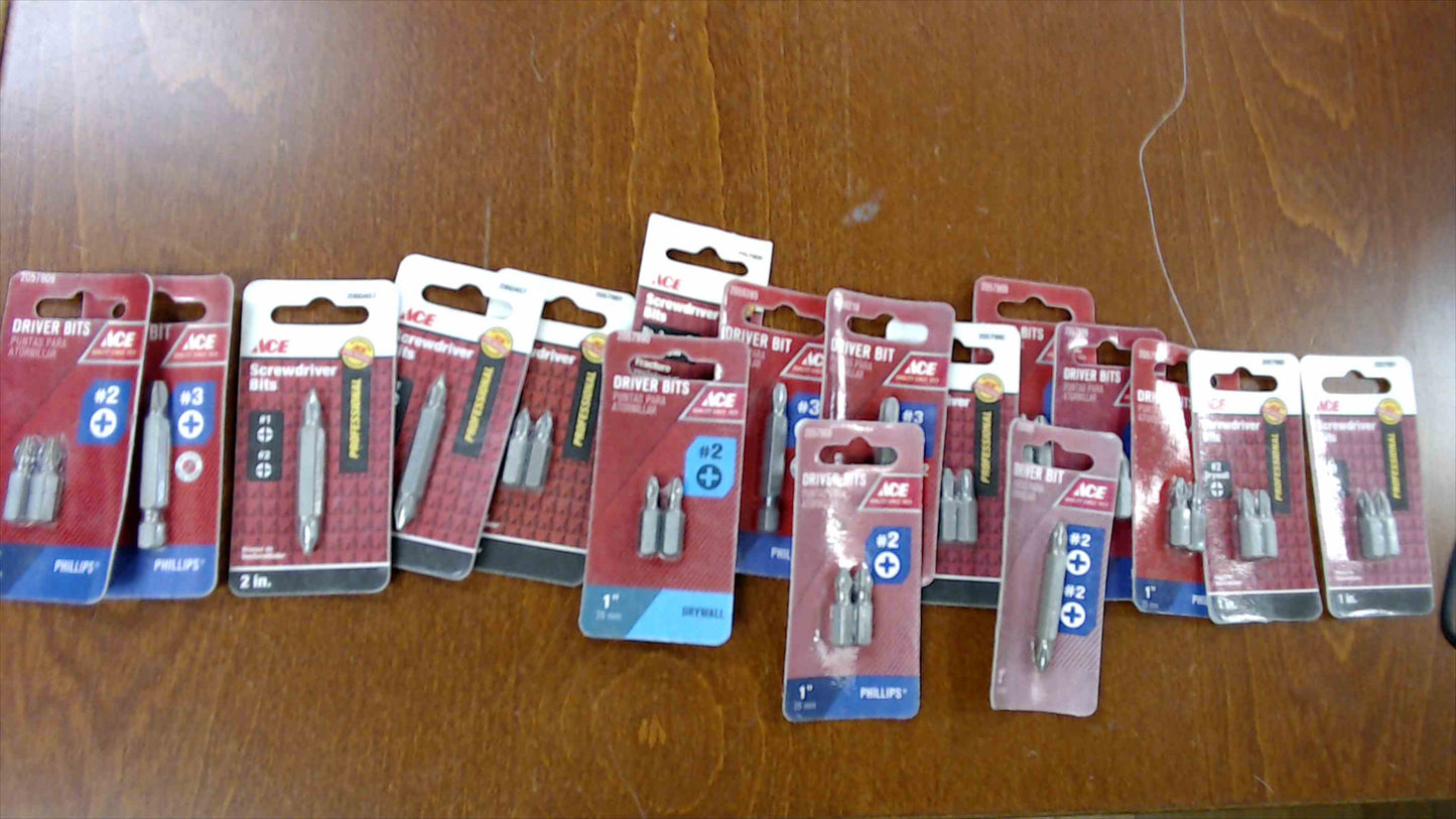 Ace Hardware Driver Bit & Hex Die Bundle – 126 Piece Lot - New in Packaging