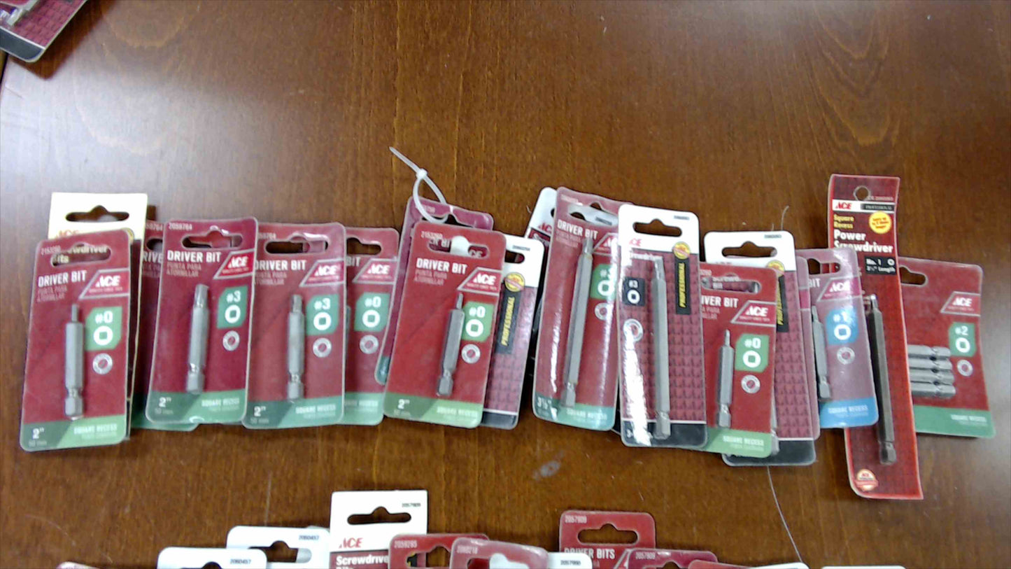Ace Hardware Driver Bit & Hex Die Bundle – 126 Piece Lot - New in Packaging