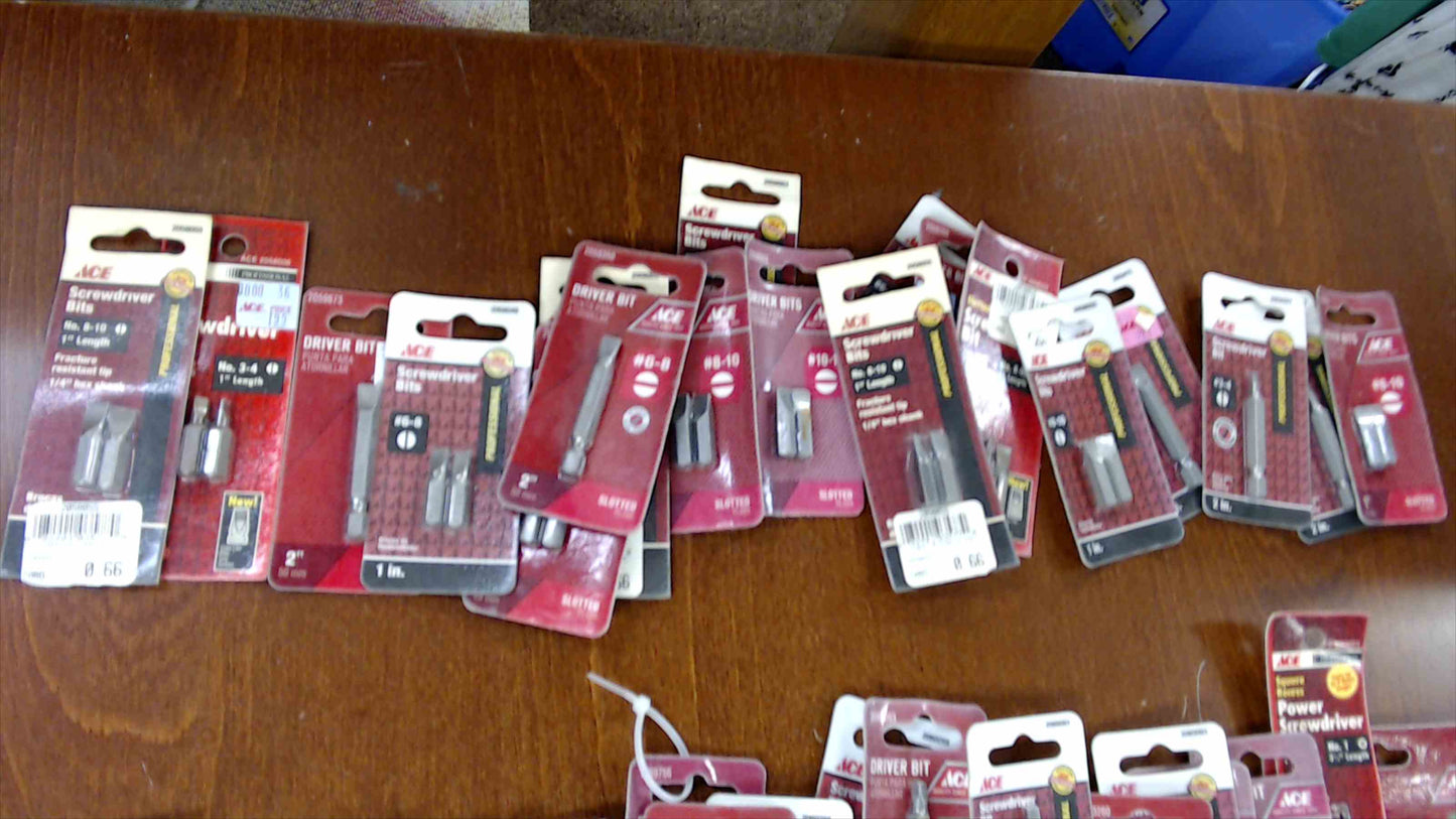 Ace Hardware Driver Bit & Hex Die Bundle – 126 Piece Lot - New in Packaging