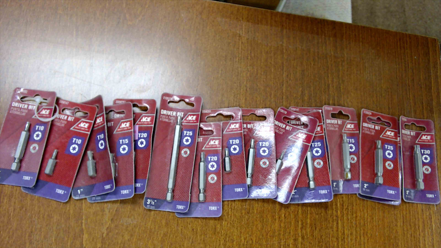Ace Hardware Driver Bit & Hex Die Bundle – 126 Piece Lot - New in Packaging