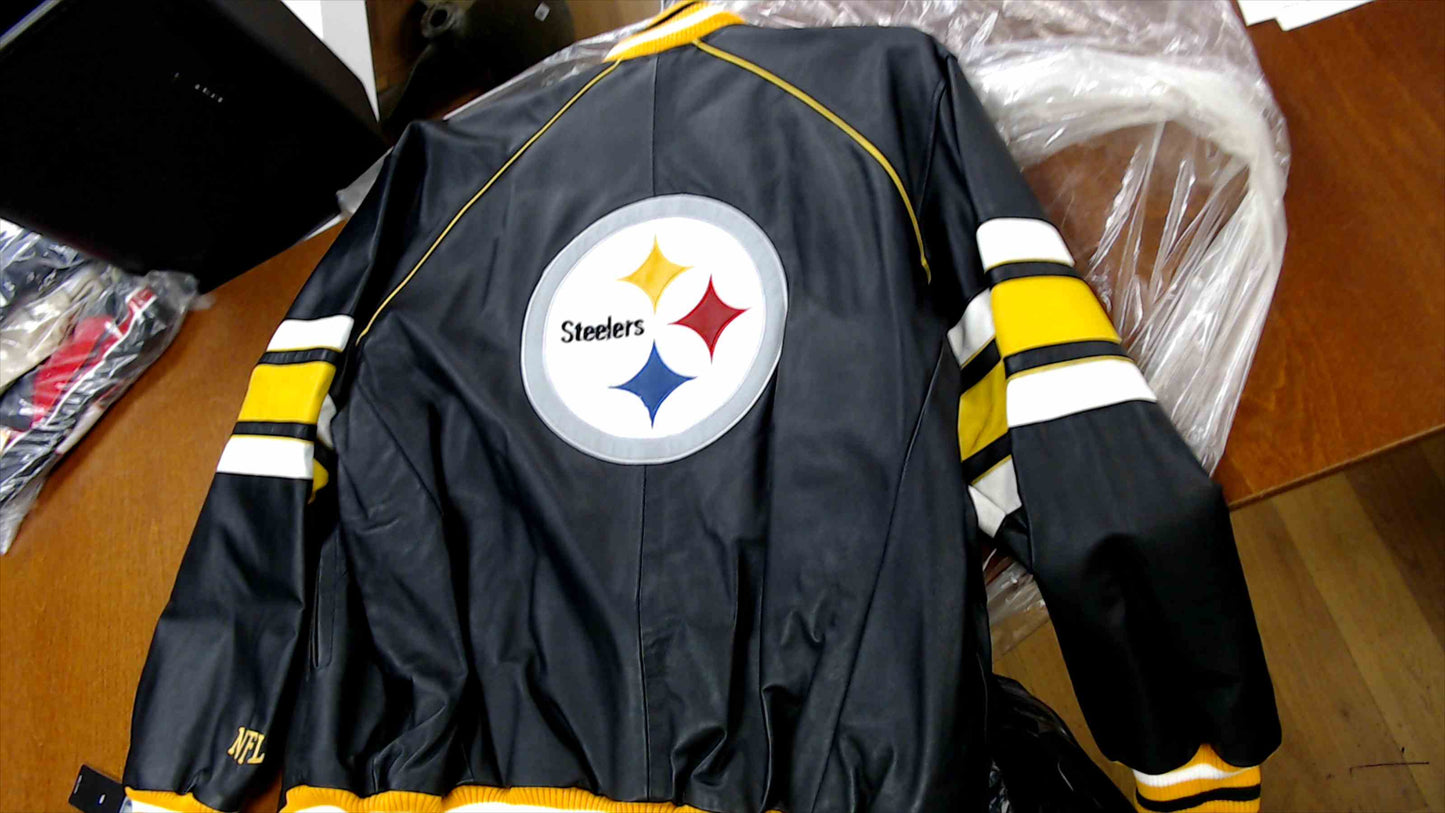 NFL Pittsburgh Steelers Men’s Jacket – Black/Yellow, Size XXL
