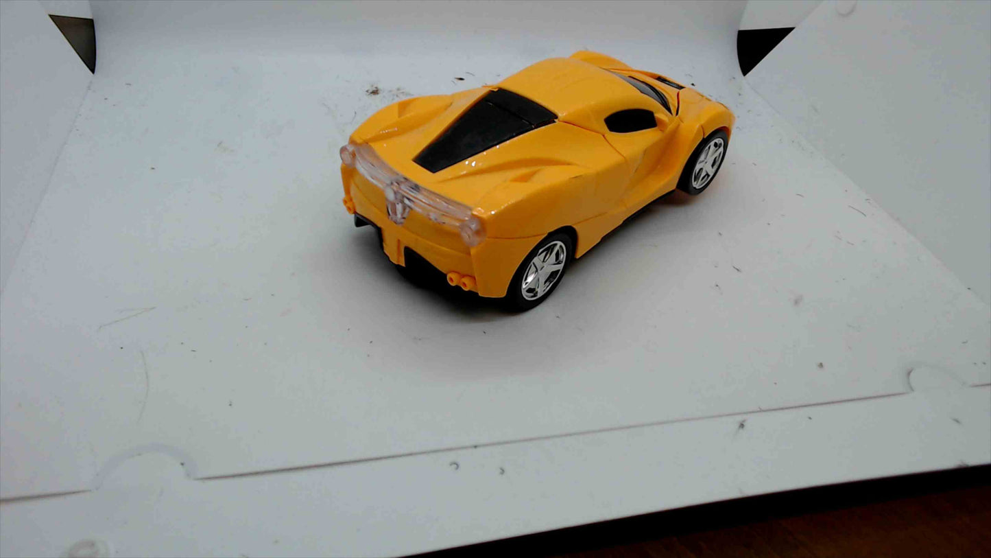Transforming Robot Car – Talking Battery-Operated Auto Toy (Says “Autobots, Transform and Roll Out”)