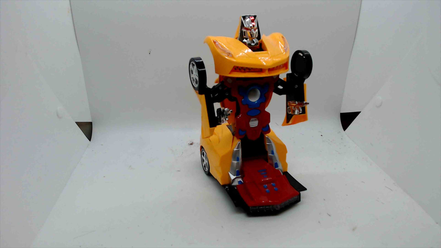 Transforming Robot Car – Talking Battery-Operated Auto Toy (Says “Autobots, Transform and Roll Out”)