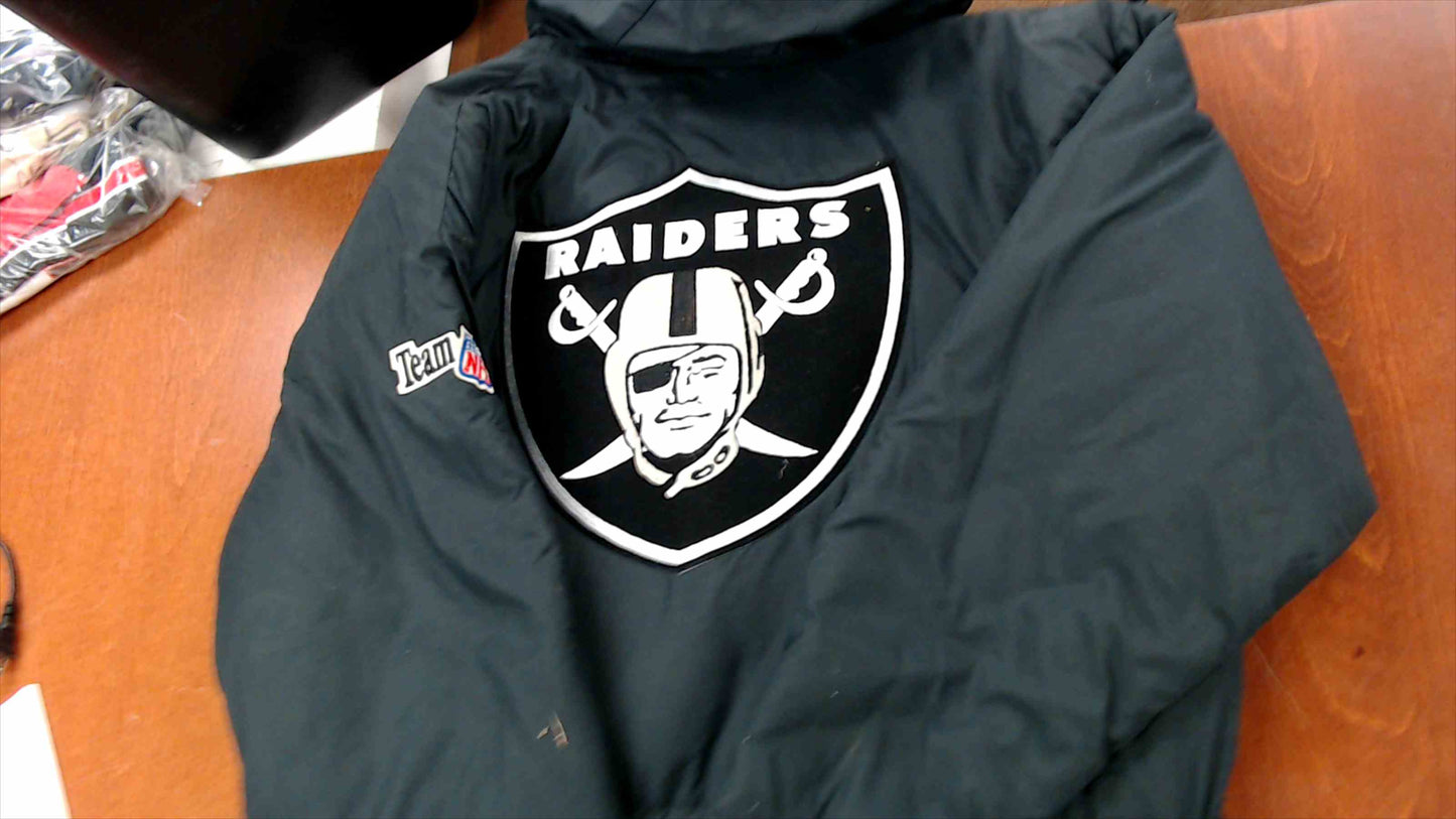 Vintage Chalk Line Raiders NFL Hooded Puffer Jacket XXL – New with Tags