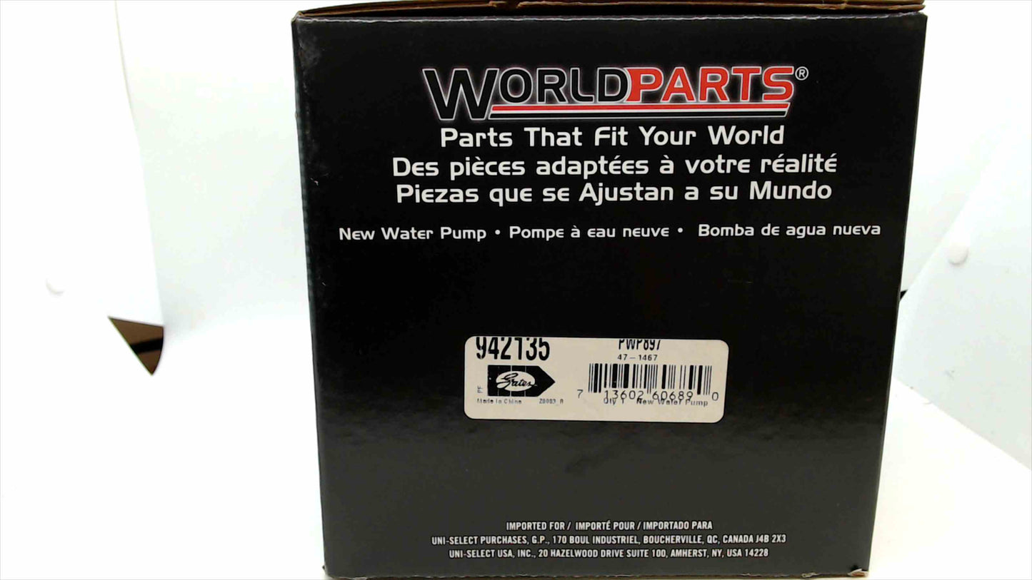 WorldParts 942135 / PWP697 New Water Pump – Auto Replacement Part