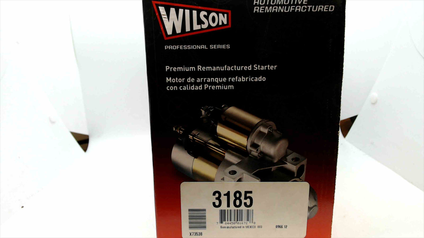 Wilson 3185 Premium Remanufactured Starter – Professional Series Automotive Replacement