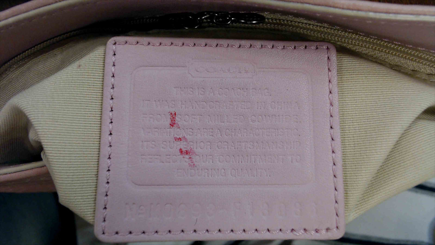 Coach Soft Pebbled Leather Hobo Shoulder Bag – Light Pink – Style F13086