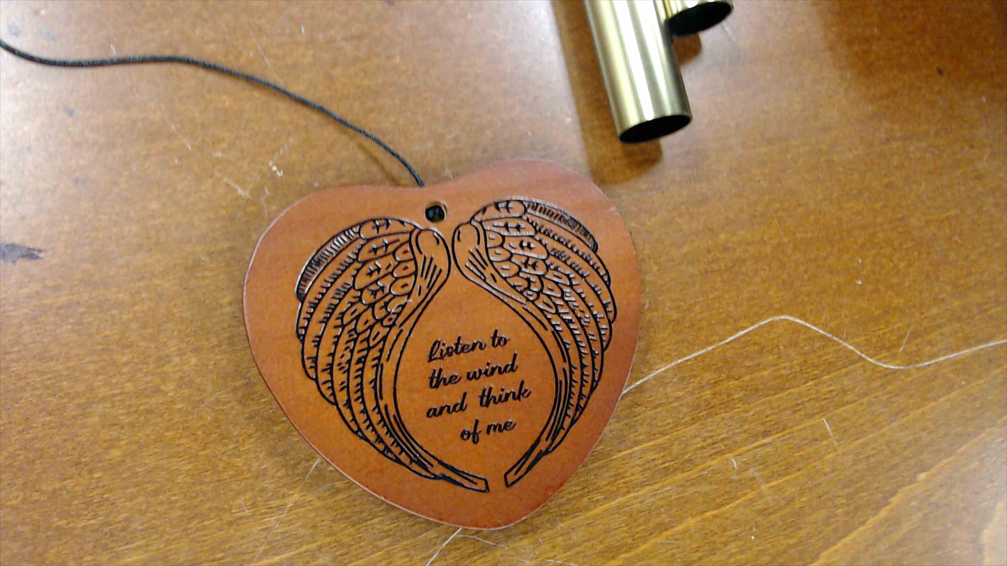 Memorial Angel Wing Wind Chimes – Soothing Outdoor Sympathy Gift