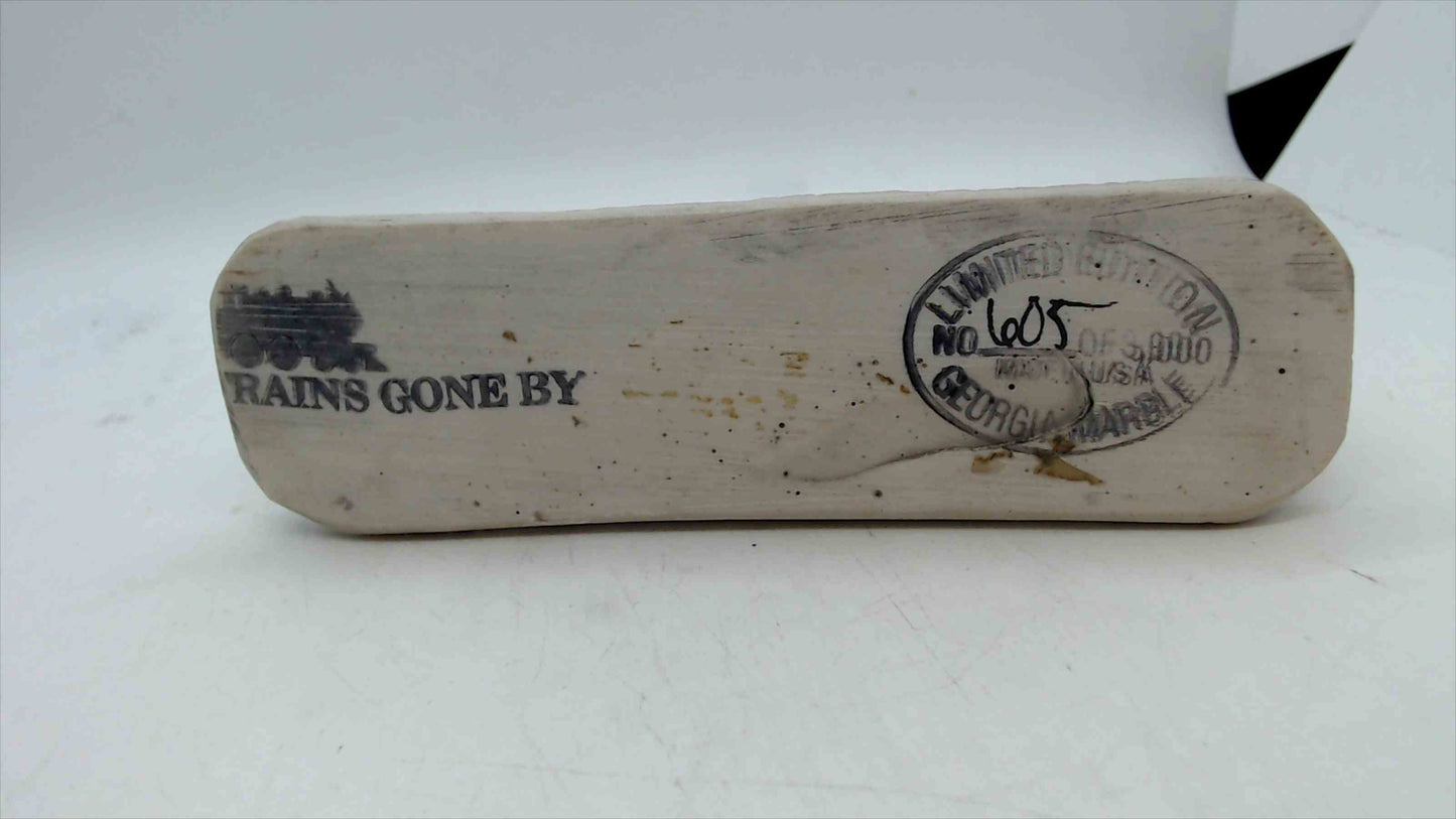 Trains Gone By – Georgia Marble B&O Steam Locomotive No. 117 Figurine — Limited Edition #605/3000 — Made in USA